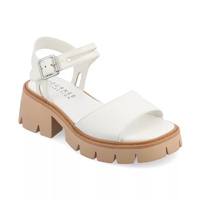 JOURNEE COLLECTION Women's Tillee Treaded Outsole Platform Sandals