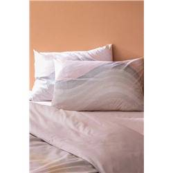 Suivre King Size %100 Pamuk Ranforce Baskılı Nevresim Takımı - Pudra
