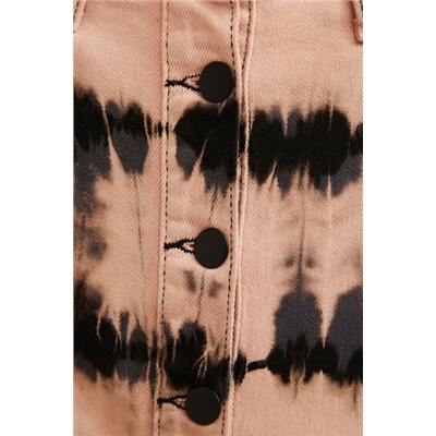 Minifalda vaquera tie-dye