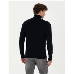 Lacivert Slim Fit Kazak