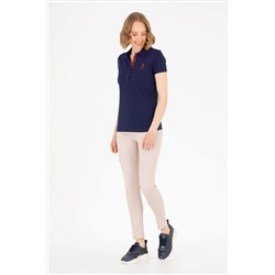 Kadın Lacivert Basic Polo Yaka Tişört
