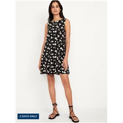 Sleeveless Mini Swing Dress