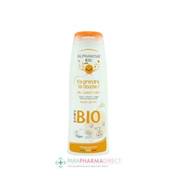 Alphanova Kids Gel Lavant 3 en 1 Abricot 250 ml