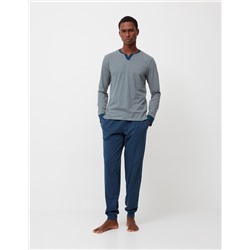 Striped Pyjamas, Men, Dark Blue
