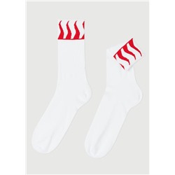 Kurze Sportsocken mit Muster für Herren