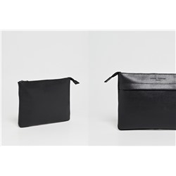 Bolso de mano de piel Hadiu Negro
