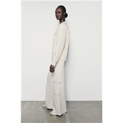 PANTALÓN RECTO CARGO FELPA