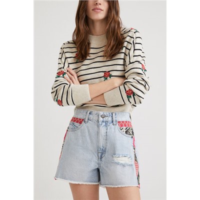 Shorts vaqueros de patch