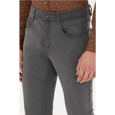 Erkek Gri Jean Pantolon