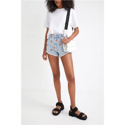 Short vaquero frutas