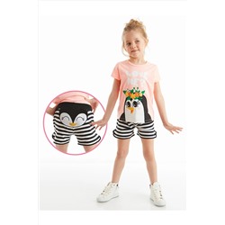 Denokids Love Me Kız Şort Takım CFF-20Y2-029
