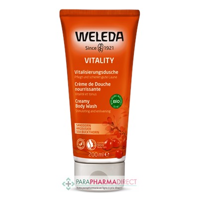 Weleda Argousier Vitality Crème de Douche Nourrissante BIO 200 ml