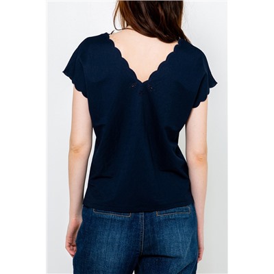Top Azul marino