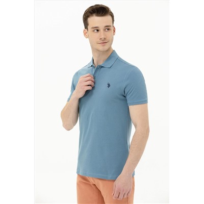 Erkek Koyu Mint Basic Polo Yaka Tişört