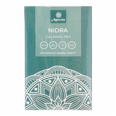 AGNIVESA Ayurvedic tea Nidra Аюрведический успокаивающий чай Нидра 100г