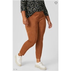 Leggings - Velourslederimitat