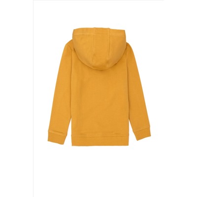 Erkek Çocuk Hardal Basic Sweatshirt