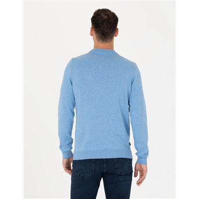 Mavi Melanj Slim Fit Bisiklet Yaka Basic Triko Kazak