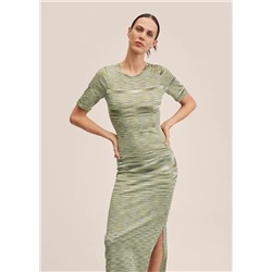 Vestido punto entallado -  Mujer | MANGO OUTLET España