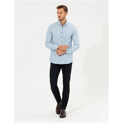 Mavi Regular Fit Uzun Kollu Gömlek