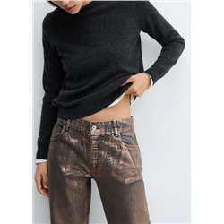 Jeans rectos foil