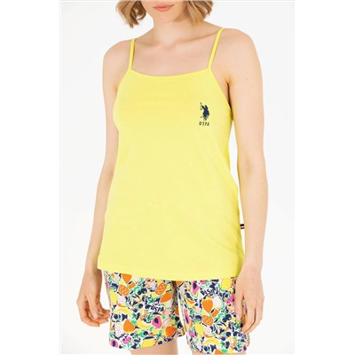 Kadın Neon Sarı Pijama Takımı