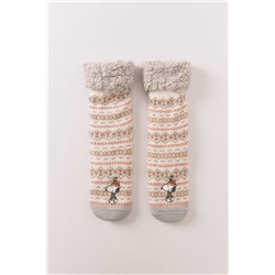 Calcetines largos pelo print cenefas Snoopy