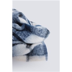 Bufanda cuadros azules