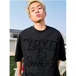 Футболка с вышивкой из бусин 💗  Китайский молодежный бренд Nuthin*k