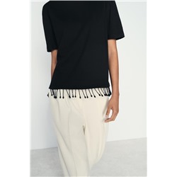 JEWEL FRINGE T-SHIRT