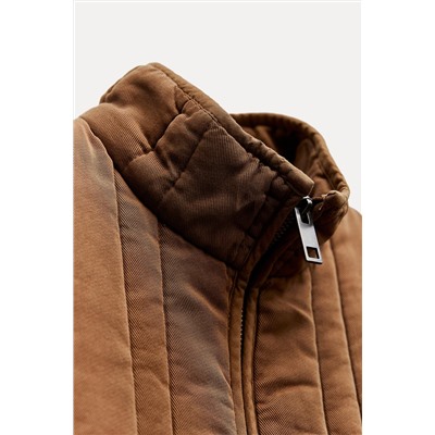 ZW COLLECTION FADED-EFFECT PUFFER JACKET