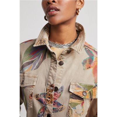 Vestido camisero camoflower