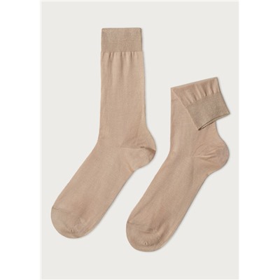 Kurze Herrensocken mit Fil d‘Ecosse