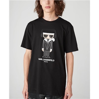 Karl Lagerfeld Paris Men's Character Print T-shirt