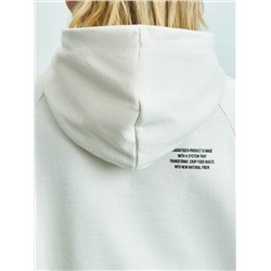 Трикотажный худи свободного силуэта oversize