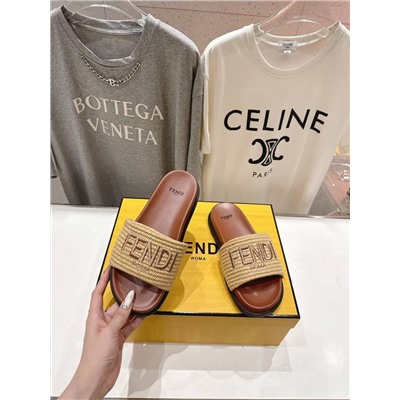 Плетеные шлепки Fend*i 💛  Реплика 1:1