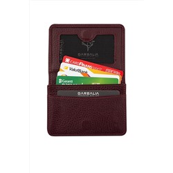 Garbalia, Bordo Magnet Hakiki Deri Mıknatıslı Kartlık Cüzdan