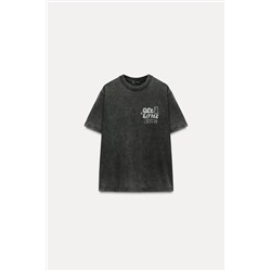 PRINTED FADED T-SHIRT