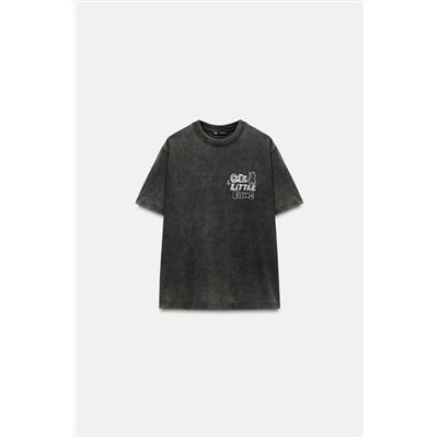 PRINTED FADED T-SHIRT