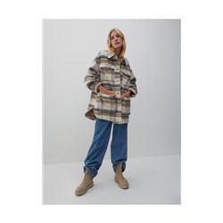Hemdjacke aus Wollmischung