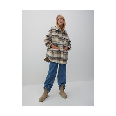 Hemdjacke aus Wollmischung