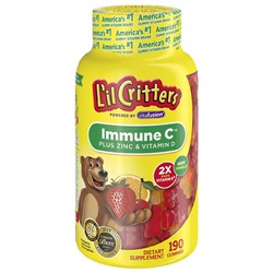 L'il CrittersImmune C Plus Zinc Natural Fruit Flavors190.0ea