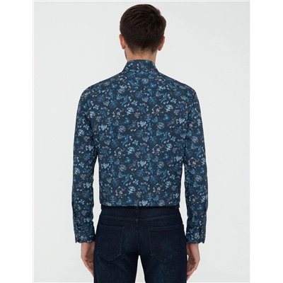 İndigo Regular Fit Uzun Kollu Gömlek