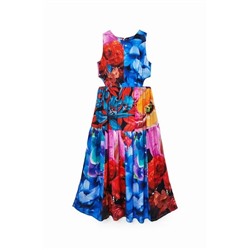 Vestido cut-out floral