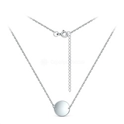 Колье из серебра родированное 925 пробы 440-10-401р