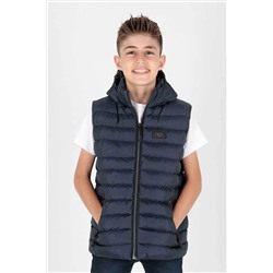 AHENGİM Erkek Çocuk Yelek Erkek Çocuk Kapüşonlu Şişme Yelek Ak215051 1-2-10000982