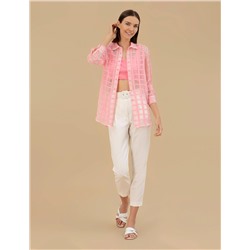 Pembe Comfort Fit Uzun Kollu Gömlek