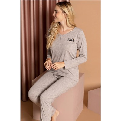 Siyah İnci Pijama Takım 22260599