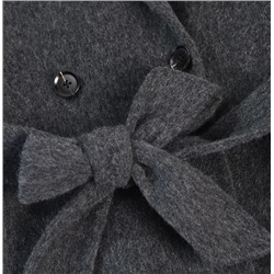 Женское элегантное длинное шерстяное пальто из двусторонней шерсти с капюшоном