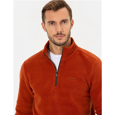 Kiremit Regular Fit Polar Sweatshirt